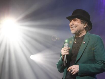 Joaqu&iacute;n Sabina, durante un concierto en Madrid.