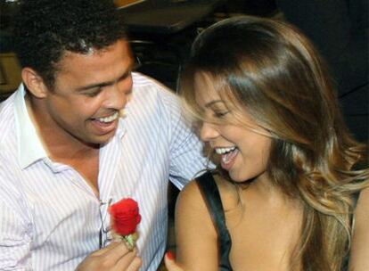 Ronaldo, con María Beatriz.