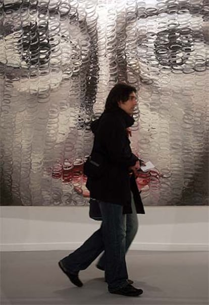 <b>Óleo</b> de Zeng Fanzhi, en la galería Christa Schübe.