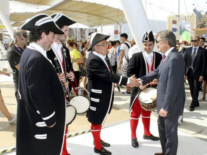 El president de la Generalitat, Artur Mas, a l'Exposició Universal de Milà.