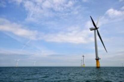 El proyecto London Array se extiende lo largo de 20 kil&oacute;metros de la costa de Kent, al este de Inglaterra. 