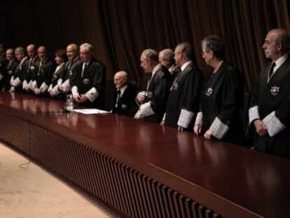 Acto de toma de posesi&oacute;n de los nuevos magistrados del Constitucional, el pasado junio