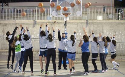 Un equpo del CEIP Pintor Felix Revello de Toro durante un entrenamiento.