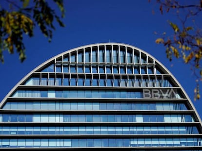 La sede de BBVA en Madrid, conocida como 'La Vela'.