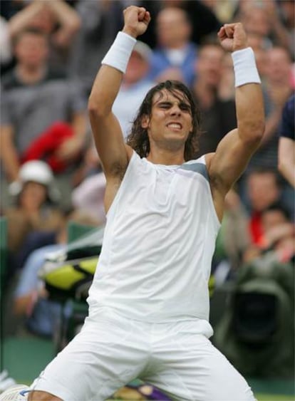 Rafael Nadal celebra la victoria