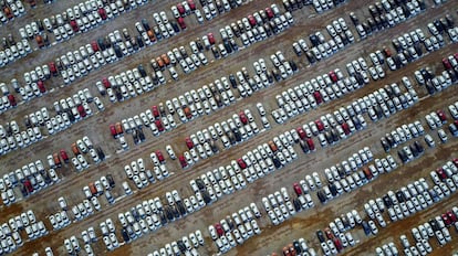 Depósito de coches en China