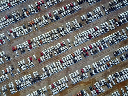 Depósito de coches en China