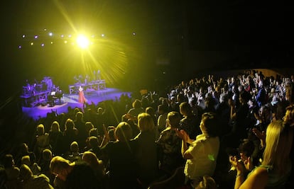 La cantante durante un concierto celebrado en Las Palmas en 2011.