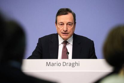 El presidente del Banco Central Europeo (BCE), Mario Draghi, este jueves.