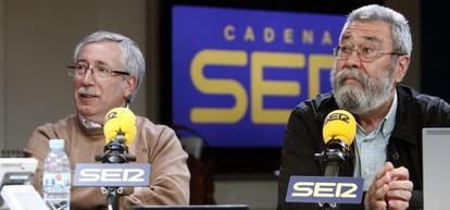 Toxo (izquierda) y Méndez, en una entrevista en la Ser.