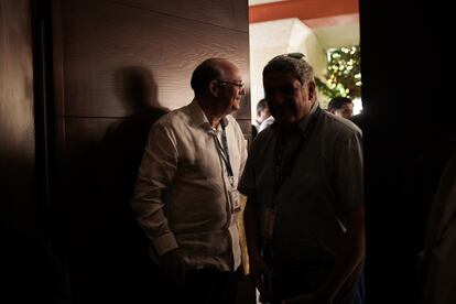 Ilan Goldfajn recibe a la prensa antes de una sesión informativa, en el hotel Barceló Bávaro Palace.