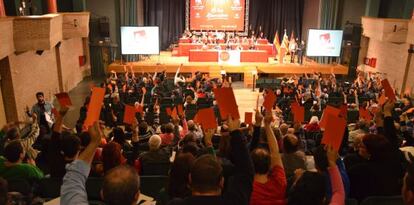 La asamblea de EUPV, reunida en L&#039; Eliana, ratifica las candidaturas auton&oacute;micas.