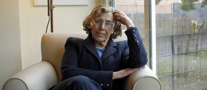 La juez Manuela Carmena en su casa.