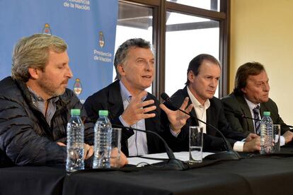 El presidente Macri en rueda de prensa en Paran&aacute;, Entre R&iacute;os, el mi&eacute;rcoles 19 de abril.