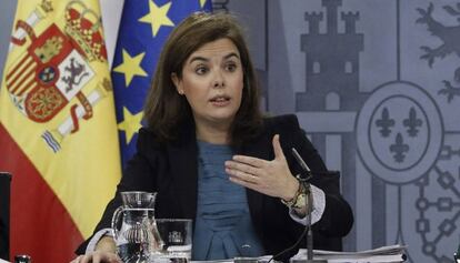 Soraya S&aacute;enz de Santamar&iacute;a, vicepresidenta del Gobierno. 