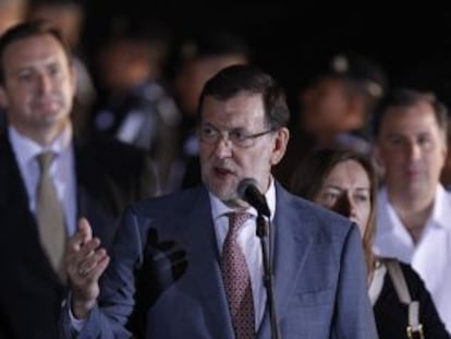 El presidente del Gobierno español, Mariano Rajoy, a su llegada a Veracruz (México), donde participará en la XXIV Cumbre Iberoamericana de Jefes de Estado y de Gobierno