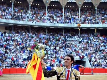 Jos&eacute; Tom&aacute;s, antes de la &uacute;ltima corrida de toros celebrada en la Monumental de Barcelona, el 25 de septiembre de 2011. 