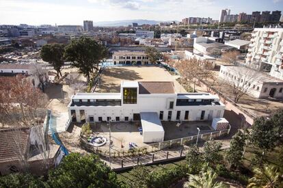 Aspecte de l’escola bressol instal·lada a la caserna de la Remunta de l’Hospitalet de Llobregat.