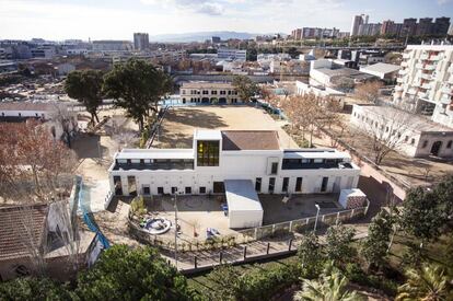 Aspecte de l&rsquo;escola bressol instal&middot;lada a la caserna de la Remunta de l&rsquo;Hospitalet de Llobregat.