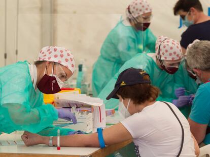 Pruebas de la covid-19 realizadas a la población de Torrejón de Ardoz.