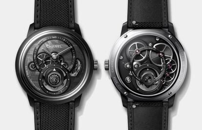 El nuevo Monsieur Tourbillon Meteorite Watch de Chanel cuenta con una esfera elaborada con un fragmento de meteorito.