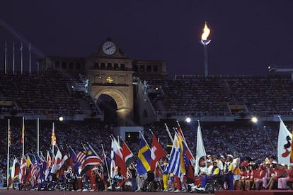 Acto de clausura de los IX Juegos Paralímpicos de Barcelona el 1 de enero de 1992.