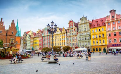 Plaza del Mercado de Wroclaw (Polonia).