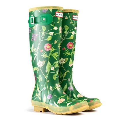 Botas de estampado foral de Hunter (85 euros).