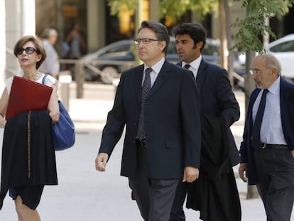 Los fundadadores de Afinsa, Juan Antonio Cano y Albertino de Figueiredo, hoy en la Audiencia Nacional.