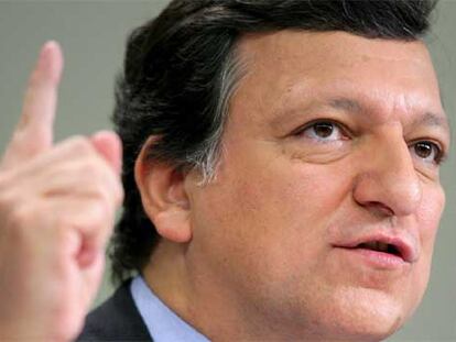José Manuel Durão Barroso, durante la conferencia de prensa.