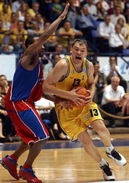 Jasikevicius, en la semifinal ante el CSKA.