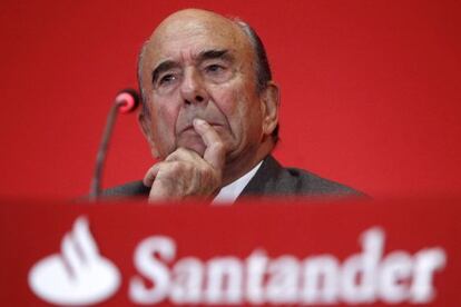 El presidente del Banco Santander, Emilio Botín. 