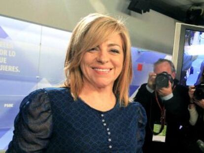 La directora de campaña del PSOE, Elena Valenciano, el 20-N.
