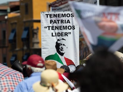 Simpatizantes de Lopez Obrador