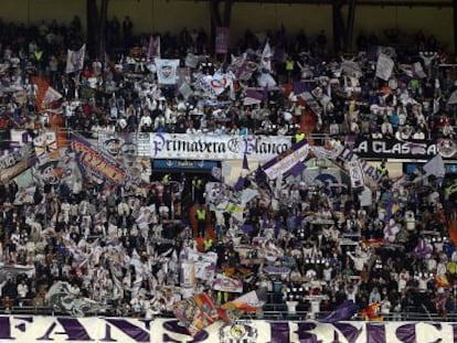 Una grada del Santiago Bernabéu.