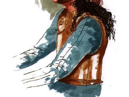 <i>Atenea, protectora de los aqueos,</i> ilustración de Dionisio Álvarez en <i>Duermes y me olvidas.<i>
