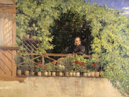 Retrato de Friedrich Nietzsche de 1894, conservado en la colección de los Museos Estatales de Berlín.