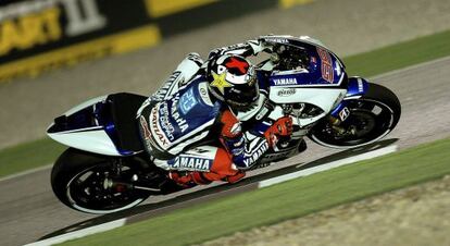 Jorge Lorenzo, durante los entrenamientos oficiales.