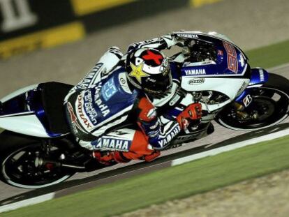 Jorge Lorenzo, durante los entrenamientos oficiales. 