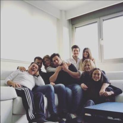 David subió su última fotografía a Instragram, junto a su familia, el pasado 14 de enero con motivo del 58 cumpleaños de su madre.