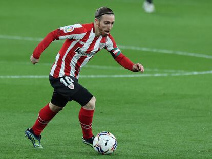 Iker Muniain, en un partido con el Athletic el pasado febrero.