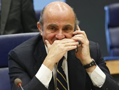 Luis de Guindos, ministro de Econom&iacute;a en funciones