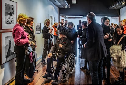 Una imagen de la presentación de la exposición en la Galería Blanca Berlín. 