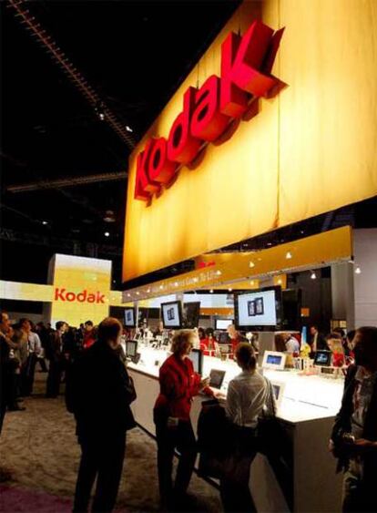 Mostrador de la firma Kodak en una reciente feria en Las Vegas.