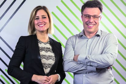 Diana Díaz y Stéphane Maraut, los responsables de este proyecto de la entidad bancaria.