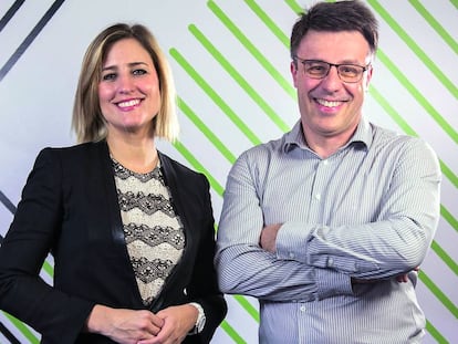 Diana Díaz y Stéphane Maraut, los responsables de este proyecto de la entidad bancaria.