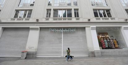 Fachada del Primark en la Gran Vía madrileña, el 20 de marzo.