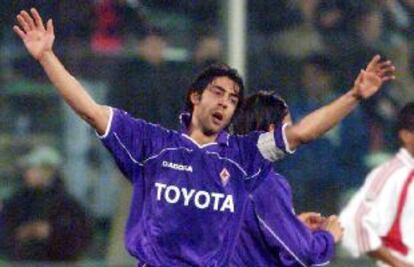 Rui Costa, durante un partido con el Fiorentina.