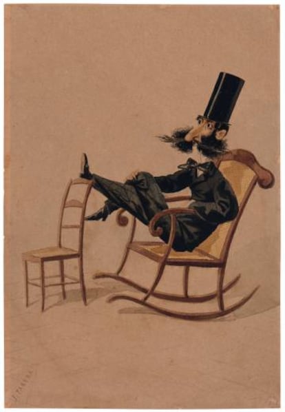 Caricatura de Josep Xifré realizada por Parera.