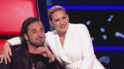 David Bustamante y Niña Pastori en 'La voz Senior', de Antena 3.